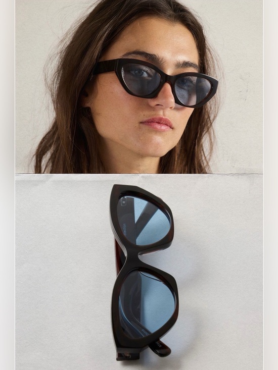 Free People Accessories - Free People NWT Linda Classic Cat Eye Polarized Tortoise Blue Polarized Sunglass